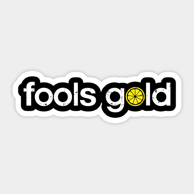 The Stone Roses Fools Gold Indie Manchester Integrated Lemon Sticker by buttercreative
